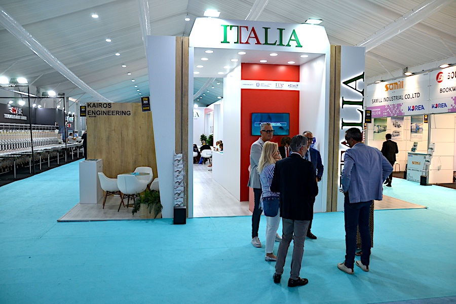 Italian exhibitors at ITM 2024, represented within the National Sector Groups organized by ACIMIT and the Italian Trade Agency. © 2025 TexData International