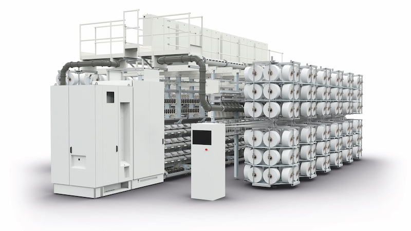 The JeTex air texturing machine from BB Engineering ensures both gentle yarn treatment with reliable texturing effects and efficient production © 2025 Barmag