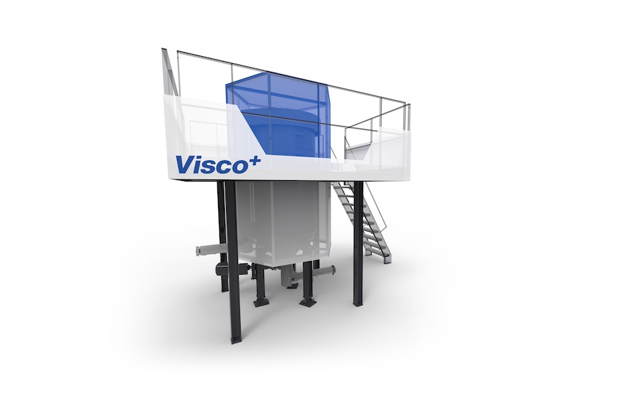 The core component in the VacuFil® recycling process is the Visco+® liquid-state polycondensation unit.. © 2025 BB Engineering