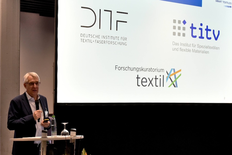 DITF Executive Board member Professor Götz T. Gresser welcomes the participants. © 2025 Photo: DITF