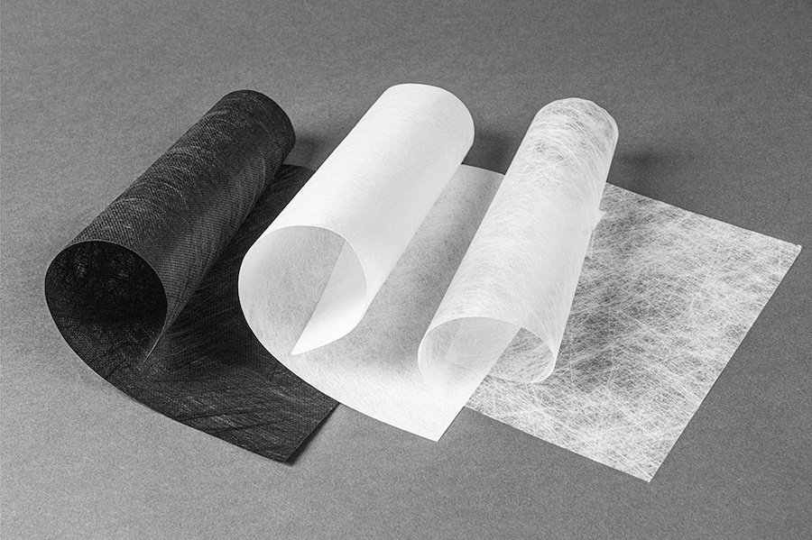 Examples of PET fine denier spunbond nonwovens from Freudenberg Performance Materials. - Source: ©2025 Freudenberg Performance Materials