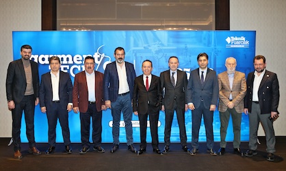 Left to Right: Alparslan Er, General Manager of Malkan Makina, Turgay Asci, Astas Juki Board Member and General Manager, H.Kaya Asci, Vice Chairman of Astas Holding, Temel Kamiloglu, General Manager of Ugur Makina, Yavuz Catma, Chairman of the Board of Catma Makina, Necip Güney, Chairman of the Board of Teknik Fuarcilik, Murat Eren, Tetas Sales and Marketing Asisstant General Manager, Cengiz Albayrak, Alba Makina Chairman, Metin Kilic, Malkan Makina Factory Manager © 2024 Teknik Fuarcilik