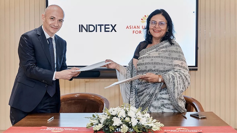 The beneficiaries of this new Inditex scholarship program, aimed at promoting professional development at the Asian University for Women, will be selected from the workers of Inditex’s partner suppliers in the country © 2025 Inditex