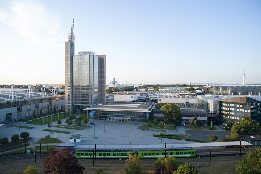 The exhibition ground of Deutsche Messe AG in Hannover, where ITMA 2027 will take place © 2025 Deutsche Messe AG