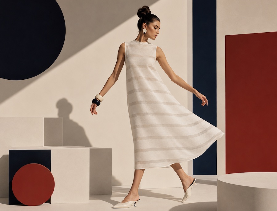 TM WEFT fashion impression - AI generated © 2026 KARL MAYER