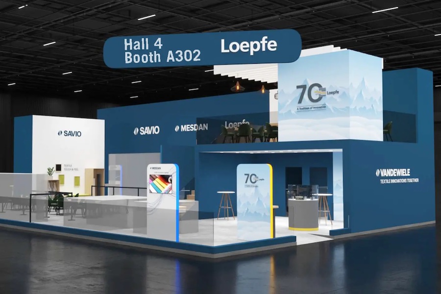 Loepfe booth at ITMA ASIA Singapore © 2025 Loepfe