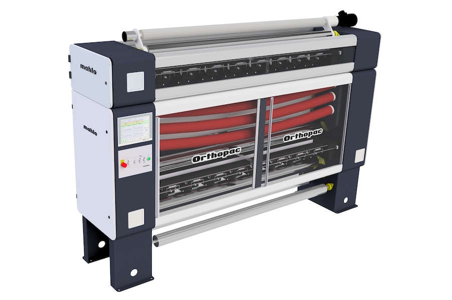 Mahlo’s new Orthopac RVMC-20 plus combines AI-supported weft straightening with feed-forward and closed-loop control for precise distortion correction and consistent fabric quality. © 2026 MAHLO