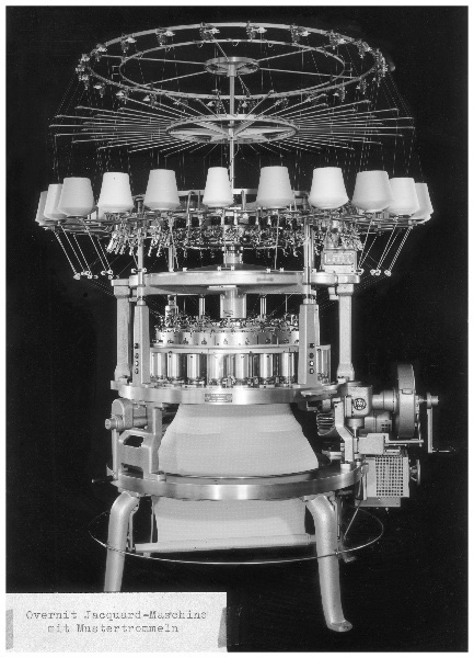A circular knitting machine: Then …© 2025 Mayer & Cie.