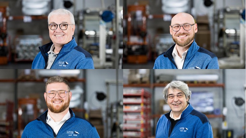 The new management team at NTB (clockwise from top left): Rainer Hurtz, Bastian Schreurs, Lampros Kampas and Oliver Hurz. © 2025 Monforts