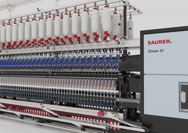 Zinser 51 ring spinning machine © 2024 Saurer