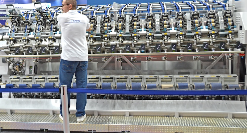 LYBRA Smartspinner® in action at ITMA © 2024 TexData International