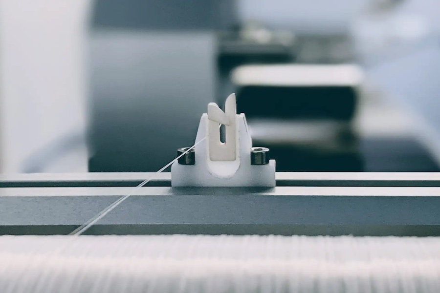 Kintra yarn processing at their Brooklyn, NY lab © 2026 Selenis