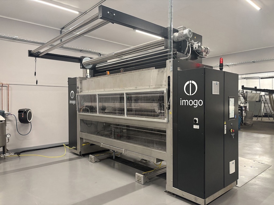 The Dye-Max system at imogo’s new showroom in Sweden. © 2026 TMAS