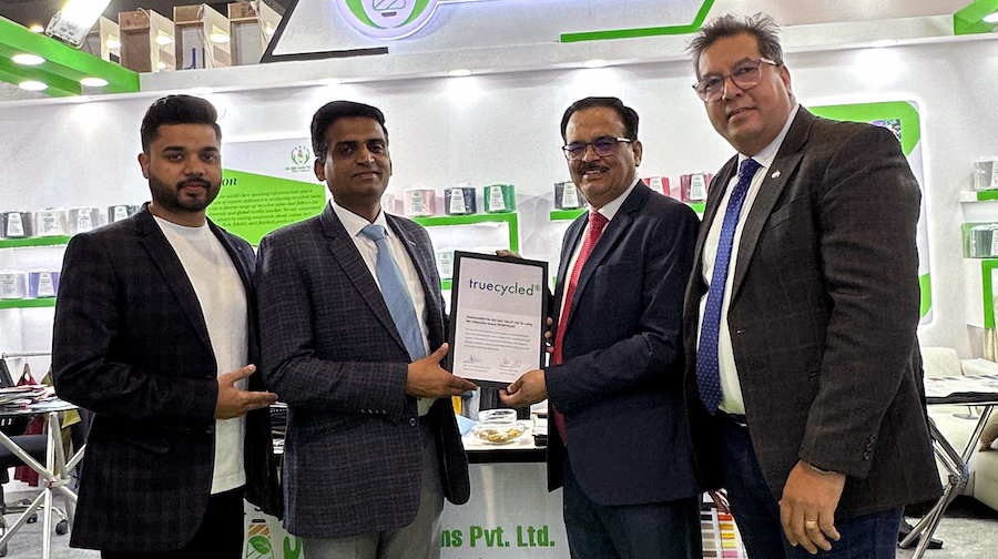 Eco spin yarn (based in Derabassi): Specialized in 100 percent cotton and poly-cotton blended yarn. This company produces 18 tons of recycled yarn (Ne 10 to Ne 40) per day. It mainly uses 100 percent pre-consumer waste for cotton and up to 20 percent rPET fibers for poly-cotton blends © 2025 Trützschler