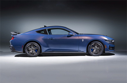 Carbon Revolution is ramping production of its carbon fibre wheels for the 2024 Ford Mustang Dark Horse with optional 19-inch Carbon Revolution wheels. © 2023 Ford