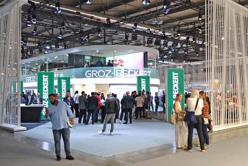 Graz-Beckert booth at ITMA 2023 © 2024 TexData International