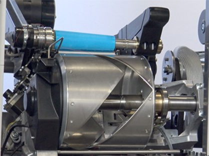 The automatic slit-drum opener, a unique feature of the TK3. © 2023 SSM