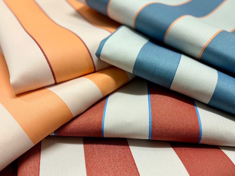 © Photo: Indorama Ventures | Trevira CS Outdoor fabric made by PIF using flame retardant spun-dyed, UV-stable Trevira® filament yarns